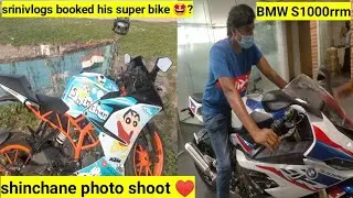 @Srinivlog booked his super bike🤩 #bmws1000rr #srinivlogs