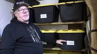 Garage Hunting Clothing Storage Idea