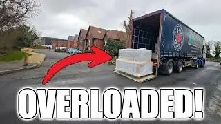 UK HGV Drivers Jolly Boys Outing with an OVERLOADED Tail Lift