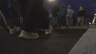 Dozens gather to celebrate Gay Street bridge reopening