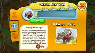 Hay Day Supply Shortage Event gameplay (reaching Level 48)