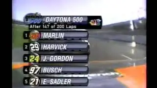 2002 daytona 500 big one Kevin in Harvick hard crash