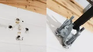 garage door ripped out bolts how to fix