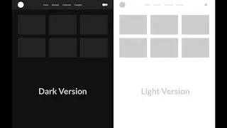 Switch Theme Page Light & Dark  2019