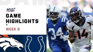 Broncos vs. Colts Week 8 Highlights | NFL 2019
