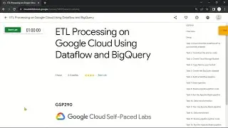 ETL Processing on Google Cloud Using Dataflow and BigQuery