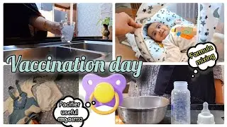 Vaccination day|day in my life|formula mixing
