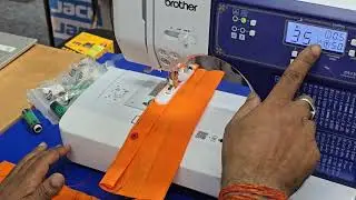 Brother machine se kaaj (Button hole ) kaise banaye