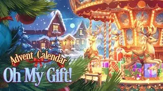 Calendario dell&rsquo;Avvento - Oh My Gift!🎁 | Immagine da Colorare 🎨| Musica Natalizia Soft 