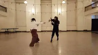 MFC Rapier and Dagger Sparring - Christian and Lyndsey