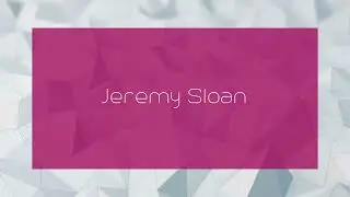 Jeremy Sloan - appearance