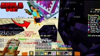 I Tried to Dominate Warp crystal before season 2 of banana realm applemc || #applemc #minecraft