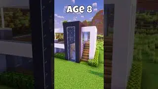 Minecraft Building at Different Ages?🤔 #shorts