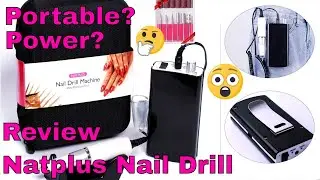Natplus Portable Nail Drill and Extra Bits! 👍or👎 Nail Manicure E file Review