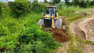Great Job Guys Wooded Land Clearing And Trimming Soils Builder Road With SHAMTUI Dozer Skill Pushing