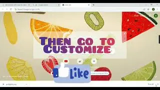 How to upload a GIF background on Chrome background?