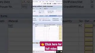 Inbound Delivery Creation - SAP WM Inbound Delivery #s4hana #logistics #supplychain