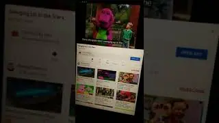 Barney swinging up to the stars