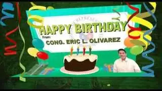 HAPPY BIRTHDAY! From Congressman Eric L. Olivarez