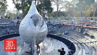 Bản tin 30s Nóng: Lộ diện và ý nghĩa biểu trưng giọt nước – trái tim ở công viên số 1 Lý Thái Tổ