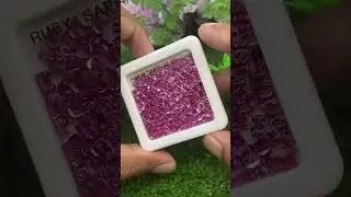 💎 Princess Cut Ruby & Sapphire Mix! Did You Know This Cut Maximizes Sparkle in Small Gems? ✨❤️💙