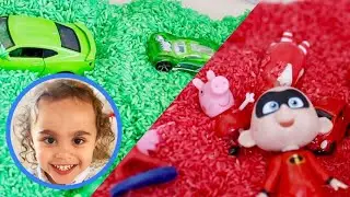 Learn Colors with Colored Rice | Montessori Toddler Activities