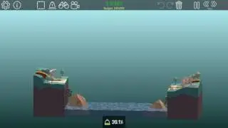 Poly Bridge is not broken at all (4-5: Double Monster Jump)