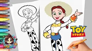 How to Draw Jessie from Toy Story | Easy Disney Pixar Drawing Tutorial