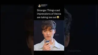 Stranger Things cast impressions of Vecna are taking me out 😭