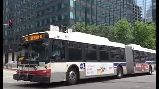 Buses in Chicago, Illinois, USA 2021