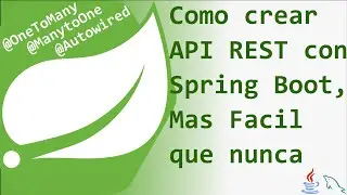 Como crear API REST con Spring Boot, MySql, Spring Data Rest y Postman #java #springboot #postman