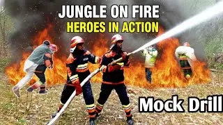 Forest Fire Rescue Mission | Firefighters in Action | Mock Drill