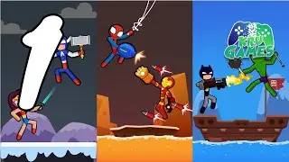 Spider Stickman Fighting 3 - Supreme Duelist Gameplay Walkthrough #1 (Android, IOS)