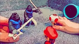 Mario vs Donkey Kong!!! Creative Play with Super Mario Toys!