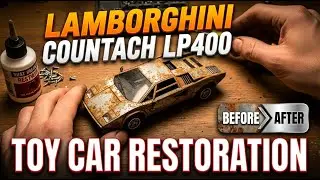 From Scrap to Luxury! Restoration of a Lamborghini Countach LP400 Diecast Model