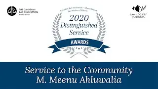 Distinguished Service Awards 2020 - Service to the Community