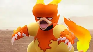 Magmar solo with Lvl 40 Shadow Zapdos and ground types