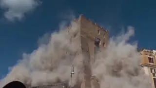 Rescue operation underway in Rome after medieval tower partially collapses