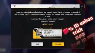 Free fire I'd unban 100% trick✅/ Id ban solve/ #freefire #youtube #viral #trending 
