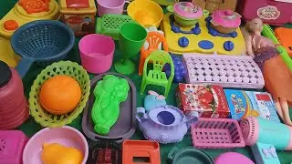 Satisfying with unboxing #colr full miniature fridge board toys kitchen video #asmr 