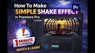 How to Make SIMPLE Shake Effect in Premiere Pro | 1 Minute Tutorial