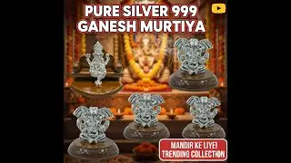 999 Purity Silver Ganesh Idol 😍 Mandir ki shaan