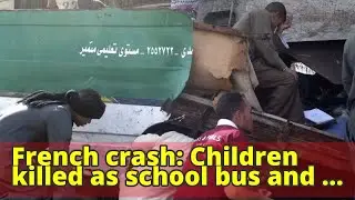 French crash: Children killed as school bus and train collide
