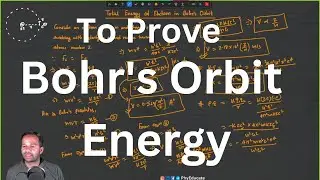 Total Energy of Election in Bohr's Orbit #derivation #class12 #cbse #physics