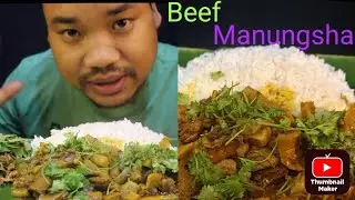 #Sansha Manungsha ( Beef inner parts curry) Mukbang 