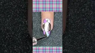 1 Minute Nail Art #68 | 💅 Easy Colorful Nail Design 💅 #shorts #dansnails