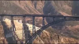 The Chenab Rail Bridge, in Reasi district, Jammu and Kashmir, India #incredibleindia 