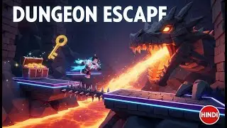Escape The Dungeon Obby Roblox Hindi | Full Walkthrough (Key + Dragon)