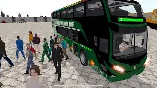 American bus driving gaming video 4K trading video