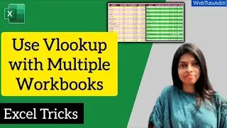 Vlookup with Multiple Workbooks | Excel Tricks #excel #shorts #exceltips #webtutsaditi #short